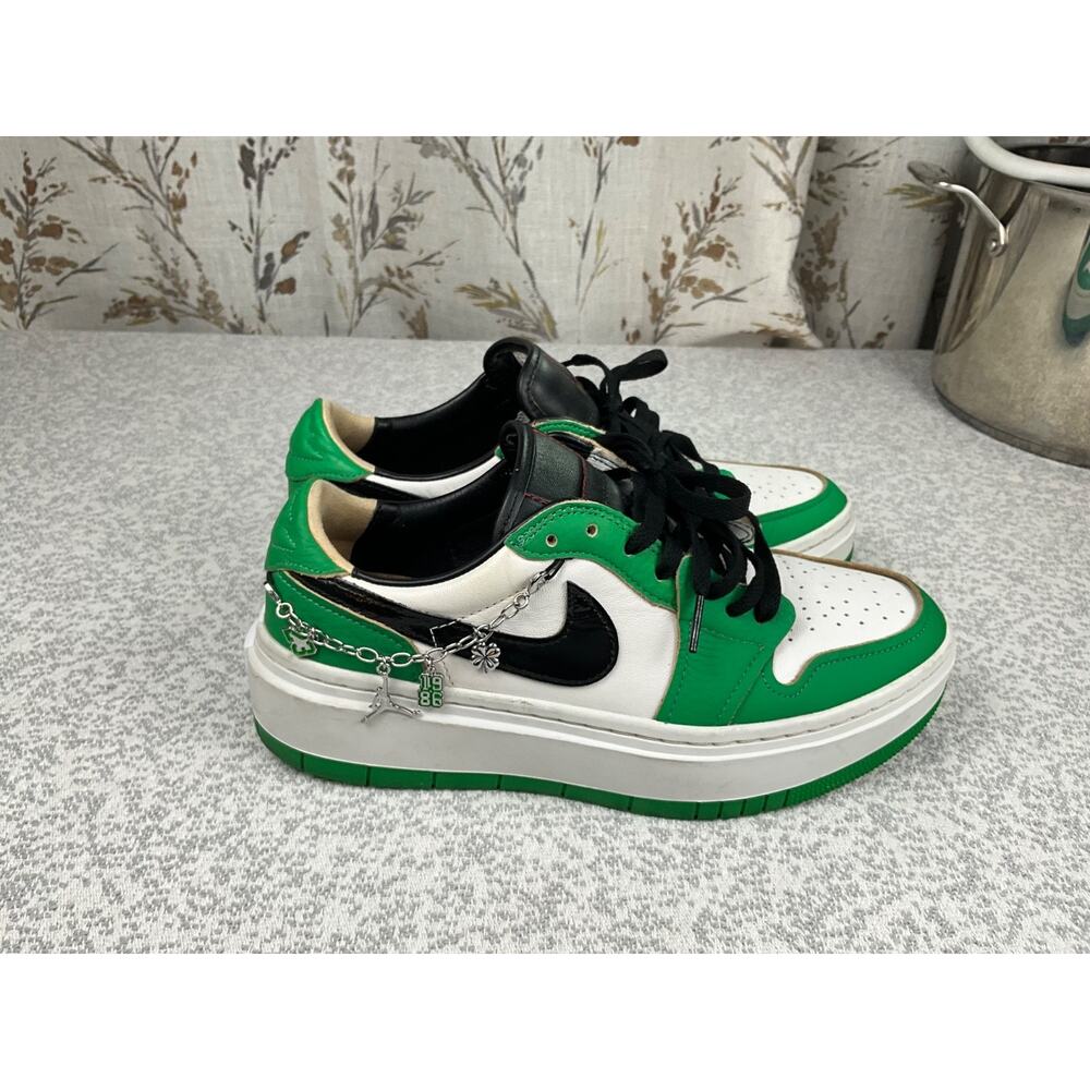 Jordan 1 Elevate Low SE Lucky Green Women's 9 Platform DQ8394-301 Lucky Lows - Picture 7 of 16